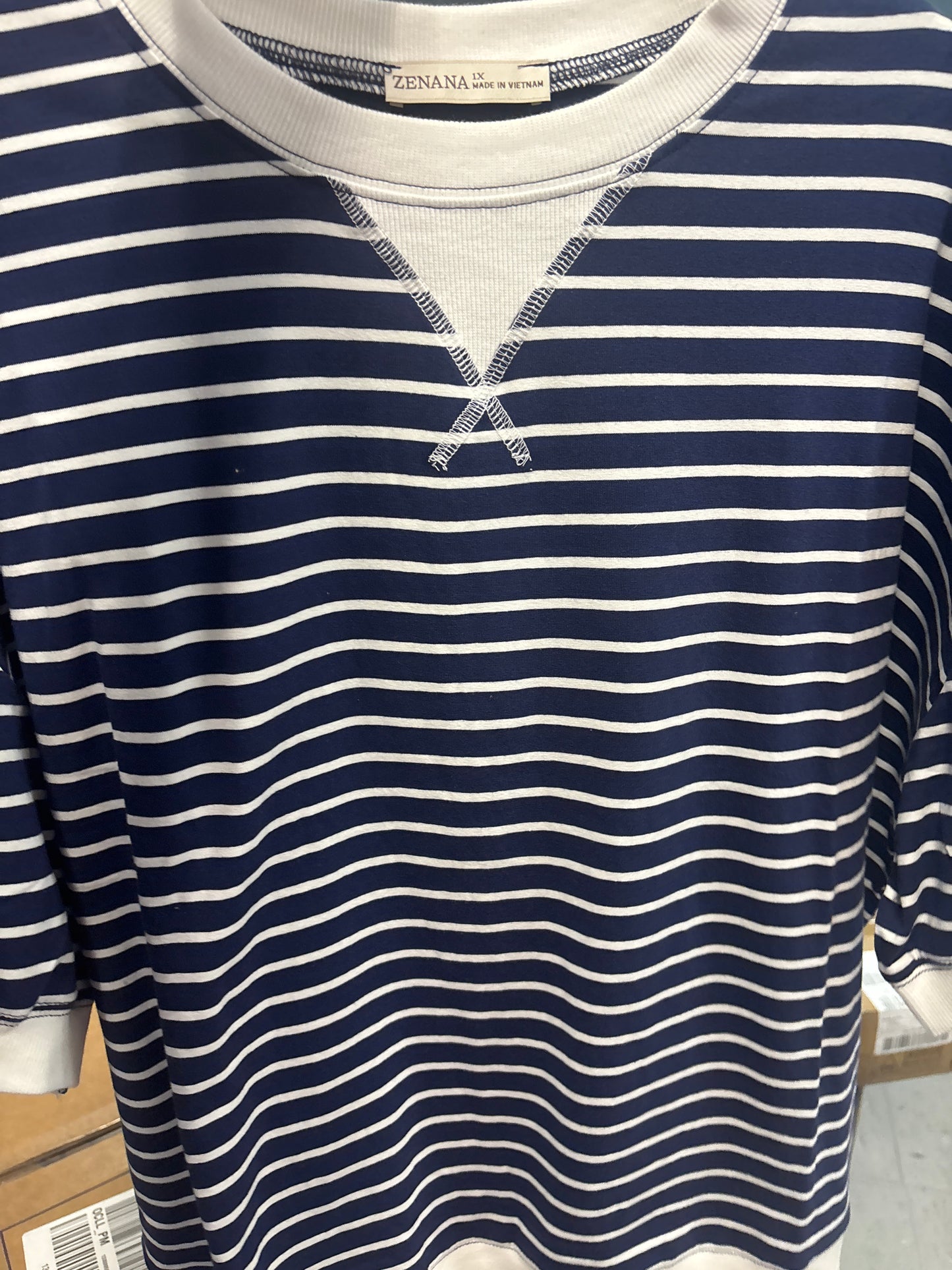 Blue Stripe Top