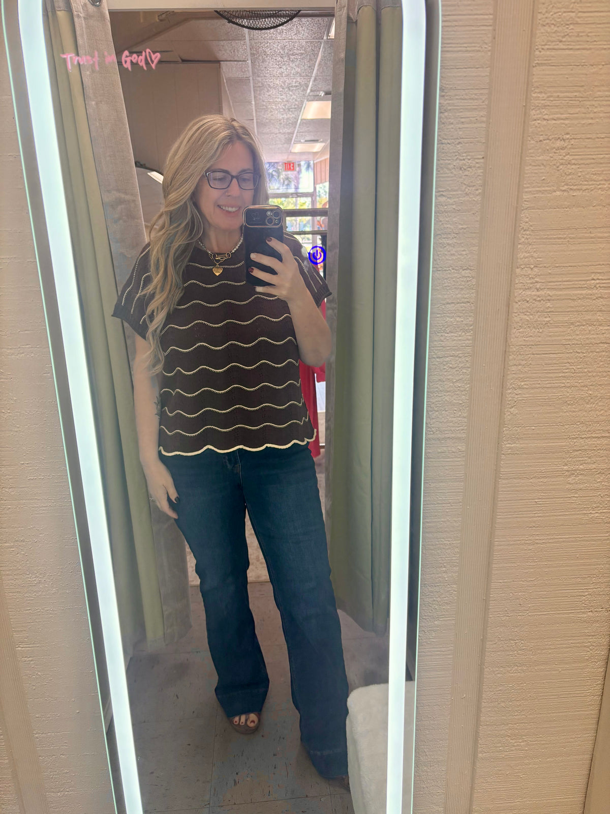 Cocoa Wave Knit Top