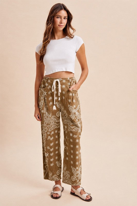 Desert Bloom Paisley Pants