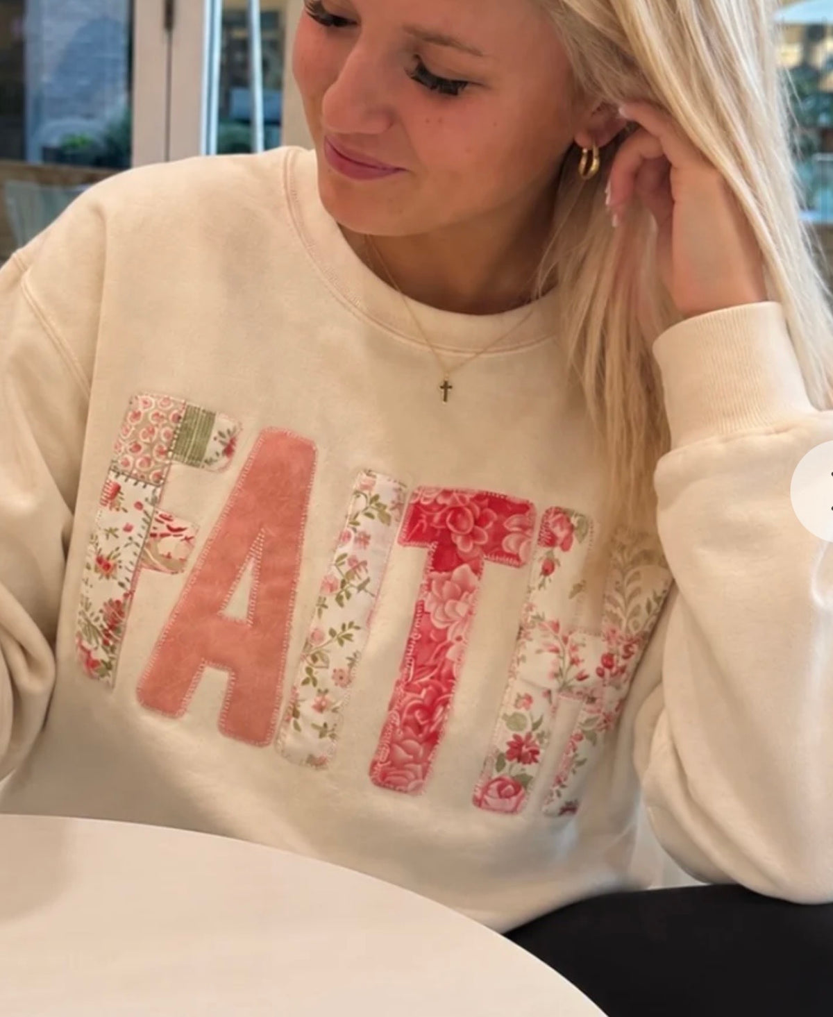FAITH EMBROIDERED SWEATER