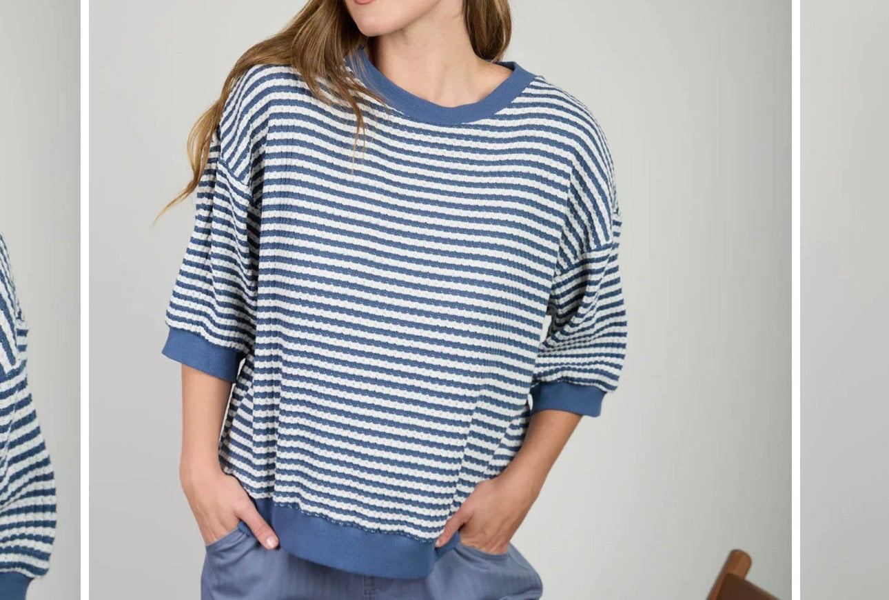 Blue knit