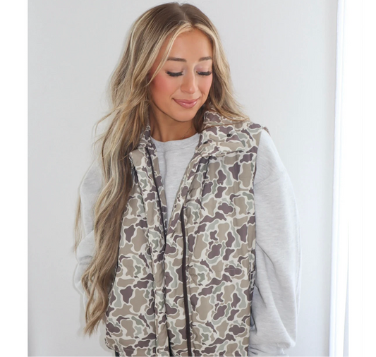 Camo Puffer Vest