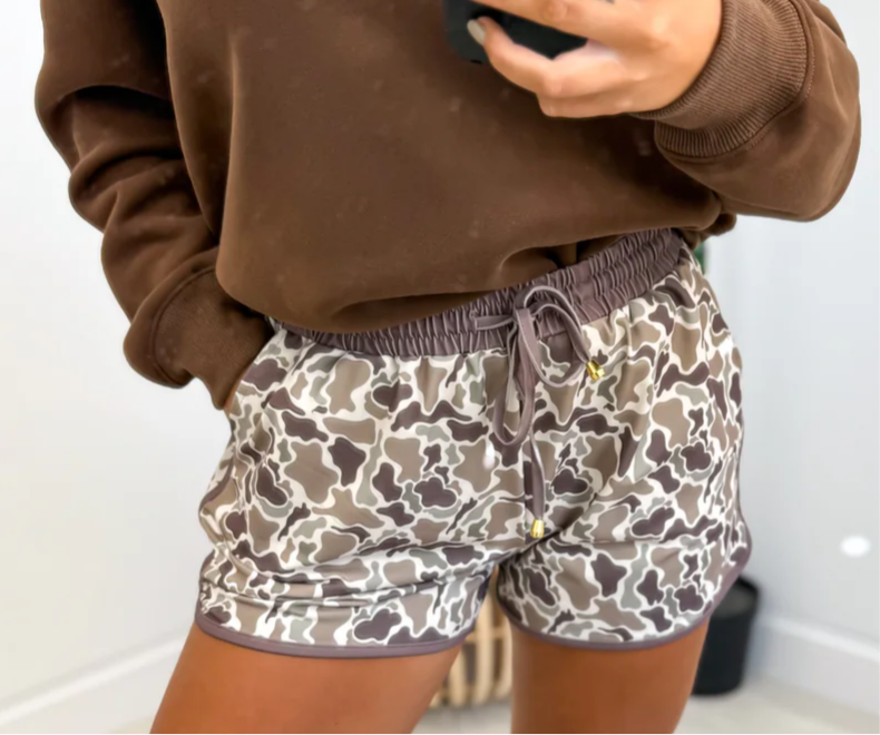 Birdie Camo Crush Active Shorts
