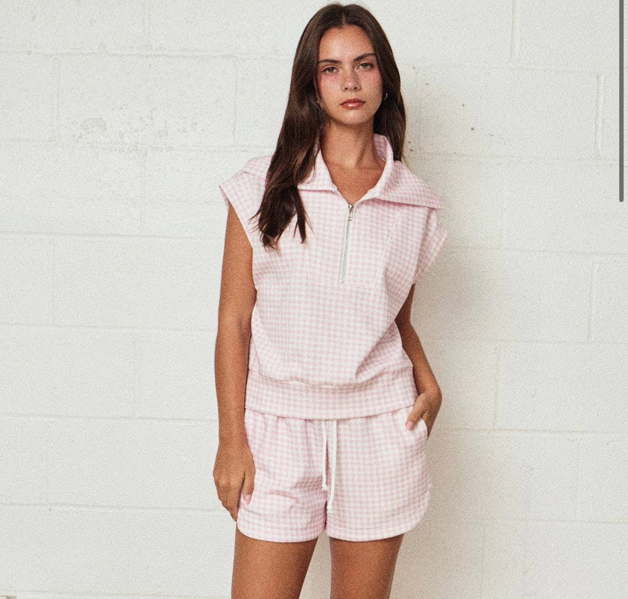 Pink Gingham set