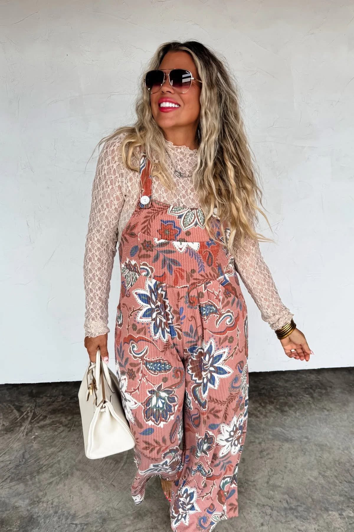 PRE ORDER FALL PRINT KARLI OVERALLS (Eta early Nov)