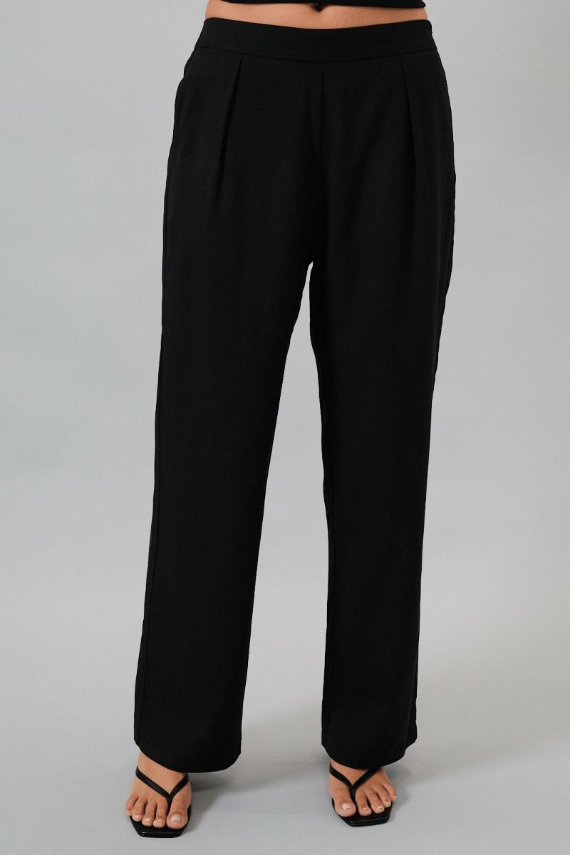 HIGH RISE BLACK PANTS