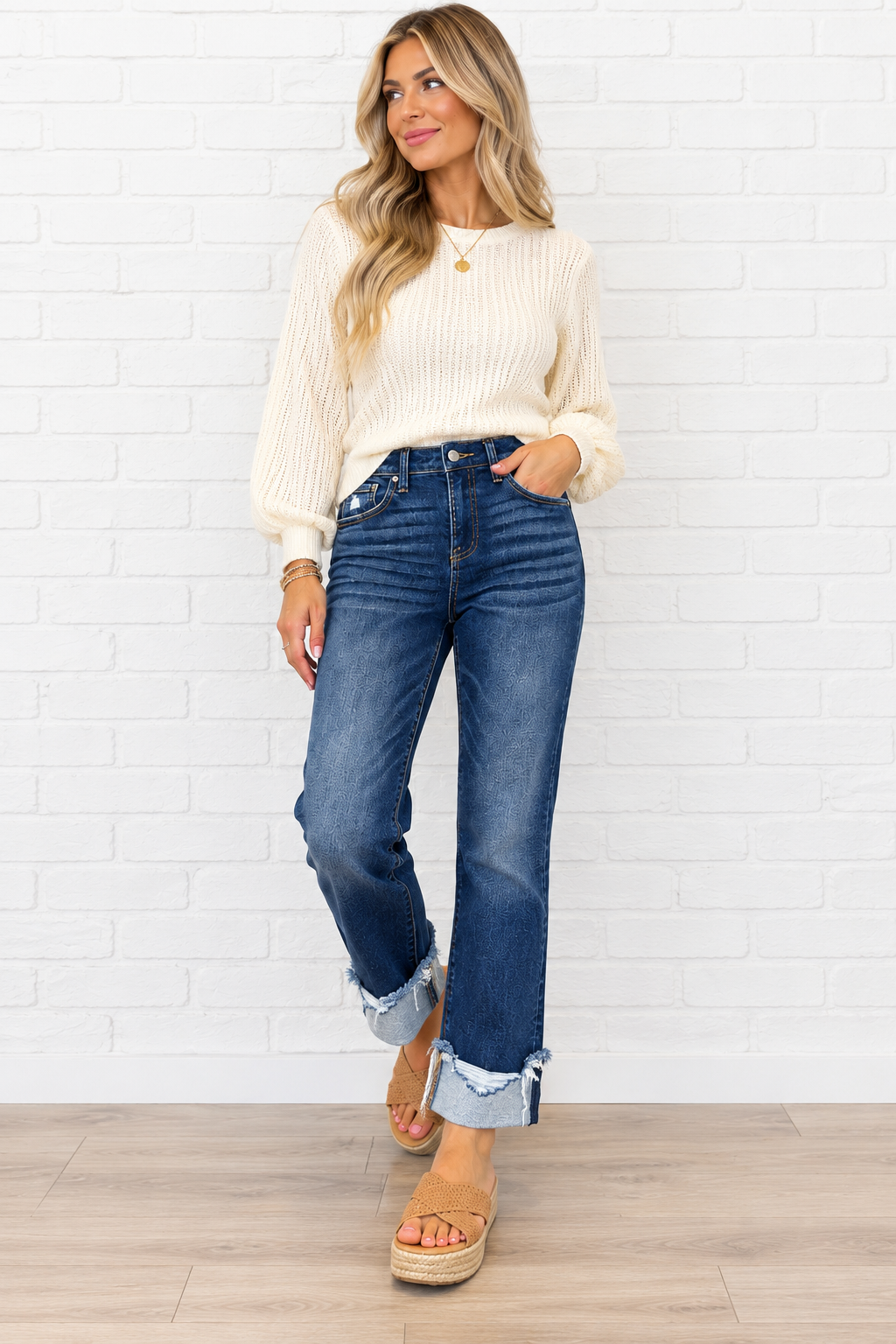 Rugged Roll Cuff Jeans