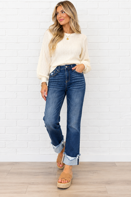 Rugged Roll Cuff Jeans