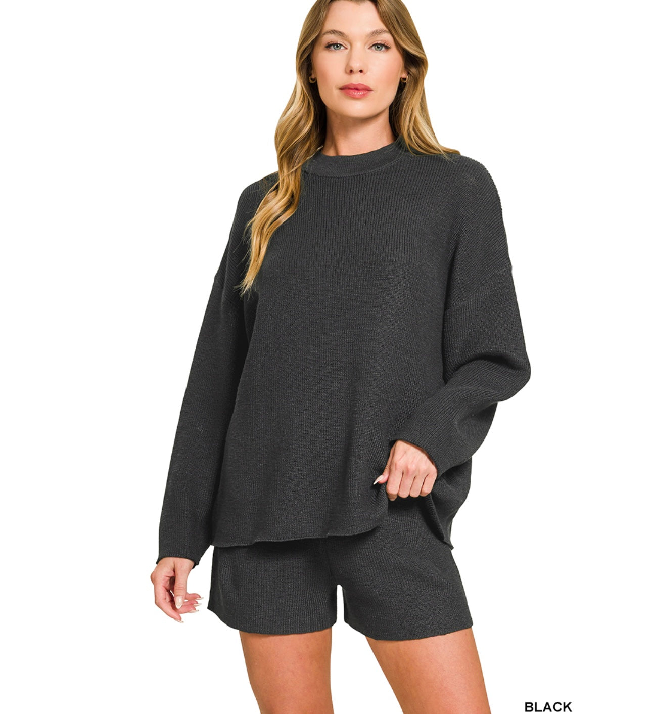 Zenana longsleeve sweater set